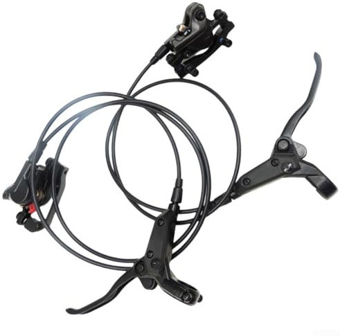 Kit de frein à disque hydraulique, frein à disque gauche et droit, leviers en alliage d'aluminium, étriers avant 800 mm, arrière 1350 mm, pour VTT, vélo de route, noir, 160 mm