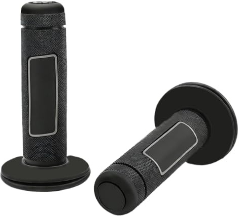 1 Coppia Manopole Moto Pro, Manopola in gel per manubrio di motocicletta, Manubrio Gomma Freno Manopole, Manopole manubrio universali da 22 mm 7/8 Antiscivolo, per Motocross Dirt Pit Bike Scooter