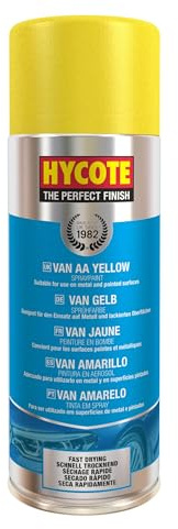 Hycote Fast Drying Aerosol Car Spray Paint, Van AA Yellow, 400 ml
