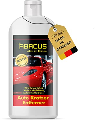 ABACUS® Auto Kratzer Entferner, Kratzerentferner Auto, Kratzer auf Lack entfernen, Kratzer-Entferner Lack, Lackkratzer Entferner, Scratch Remover, Kratzer-Reparatur – Auto Kratzer Entferner 500 ml