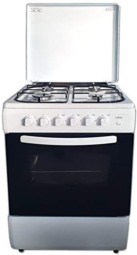 Lar.el Cucina con Forno a Libera Installazione metano o gpl 4 fuochi Grill 60x60 Bianca