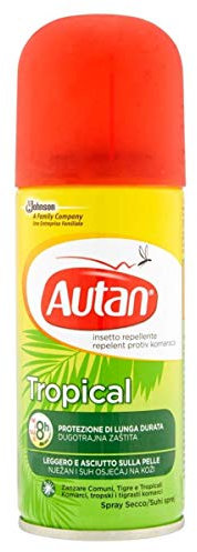 AUTAN TROPICAL SPRAY SECCO INSETTICIDA REPELLENTE 100 ML.
