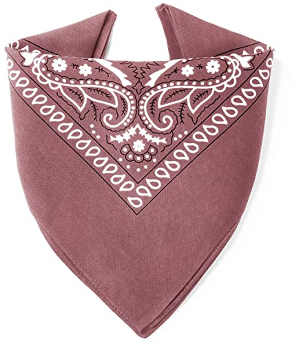 Karl Loven Bandana 100% Baumwolle Premium-Qualität für Damen Herren Halstuch Kopftuch original Paisley Muster Headwear Haar Schal Ansatz Handgelenk Kopf Biker