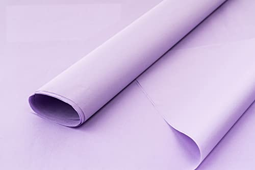 Farbiges Seidenpapier/Geschenkpapier/Geschenkpapierbögen (50,8 x 76,2 cm), erhältlich in 10er/25er & 50er (Flieder, 25 Stück)