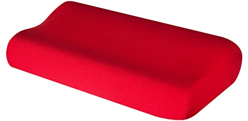 Theonoi Kissenbezug Kissenhülle für Nackenkissen Nackenstützkissen Gesundheitskissen aus Baumwolle für Größen von 35x60 bis 45x75 cm (Rot 106)
