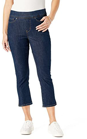 Signature by Levi Strauss & Co. Gold Label Shaping Pull-On Capris Indigo Rinse 8