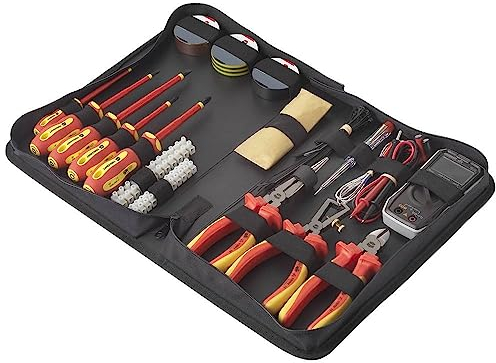 Toolcraft TO-7762929 Elektriker, Heimwerker Werkzeugset in Tasche 50teilig with Digital multimeter V