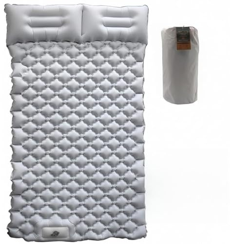 Tapis de couchage pour camping, tapis de couchage gonflable avec oreiller, matelas de camping léger pour voiture, randonnée et tente