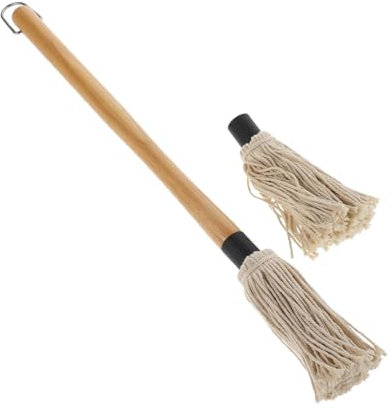 BCOATH Pinceau à Huile pour Barbecue en Coton, Manche Bois, 1 Set
