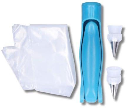Parence.- Kit de Décoration de Gâteaux 5 Pièces - Stylo Applicateur avec Poches à Douille et Embouts - Pâtisserie, Utilisation Facile, Aléatoire