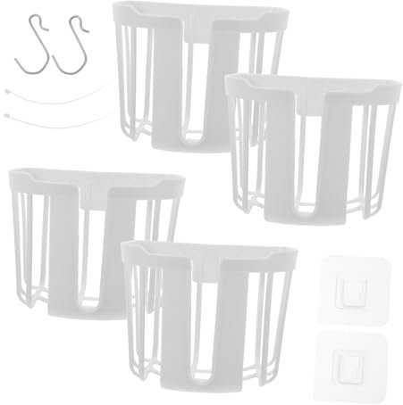 BESPORTBLE Cestini per Piante Sospesi Set di 4 Cestini da Parete in Plastica per Fioriere Rustiche E Decorative per La Casa Il Balcone E Il Giardino