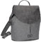 Zwei Damen City-Rucksack Olli OR8 kleiner Rucksack 5 Liter Lederoptik im Vintage-Style robust strapazierfähig wasserabweisend Hauptfach mit Reißverschluss (grey)