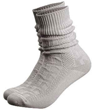 HerzSticht Calcetines Tradicionales Bávaros para Hombre 1 par (modelo: Enzian) Gris 39-42