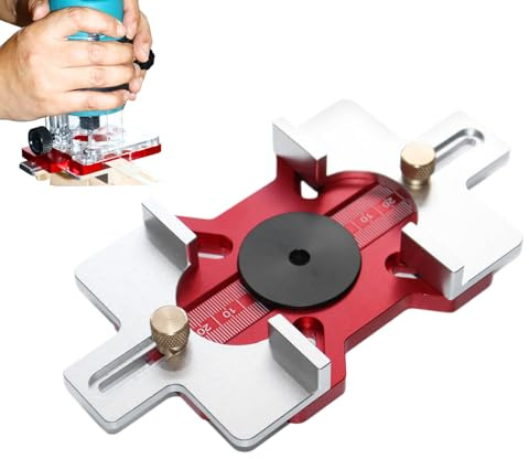 Gabarit À Tenon Et Mortaise | Guide Fraisage Précision 2-en-1 | Outil Guidage Position Rainurage pour Coupe Installation Bords Rayonnés Armoires Cercles Mortaises Rainures Bois
