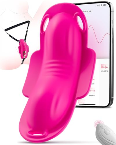 Vibromasseurs Feminin Clitoridien Sex Toýs Femme Couple, Vibromasseur Portable Oeuf Vibrant avec APP Télécommande, 9 Modes Stimulateur Clitoridien Vibro-masseur Silencieux Sex Toys pour Couple