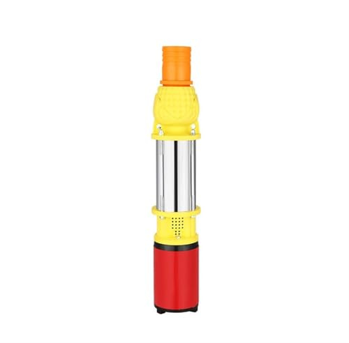 Pompa ad acqua solare DC12v 24v 48v Pompa ad alta portata con batteria a girante Pompa for pozzi profondi a grande portata Pompa sommergibile(4 Impeller,12v)