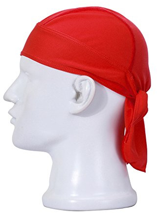 Free Master Sports Bandana Cap Negro Rojo Blanco hombre Mujer Biker Anas Diadema Toalla tiene, rojo
