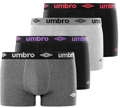 Umbro Boxer da Uomo Biancheria Intima in Cotone