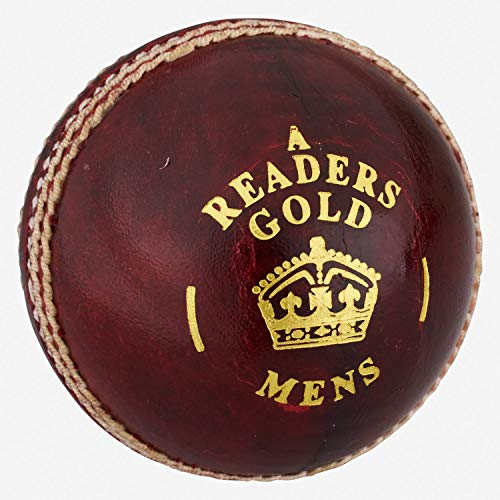 Readers Unisex Gold 'A' Cricketball, 135 g, rot, für Jugendliche