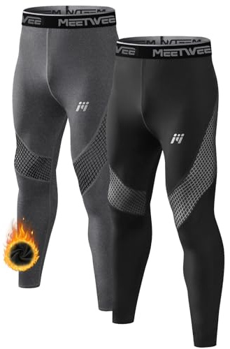 MEETWEE Calzoncillos térmicos para Hombre, Ropa Interior térmica Larga, Pantalones de Invierno, Leggings, Ropa Interior Funcional esquí