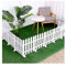 ZXHKZDX Garden Picket Fencing Indoor Outdoor, Decorative PVC Plastic Animal Barrier, Edging Decor Protective Partition Fences For Yard Lawn Living Room Bedroom(White,40x50cm(4 PCS))