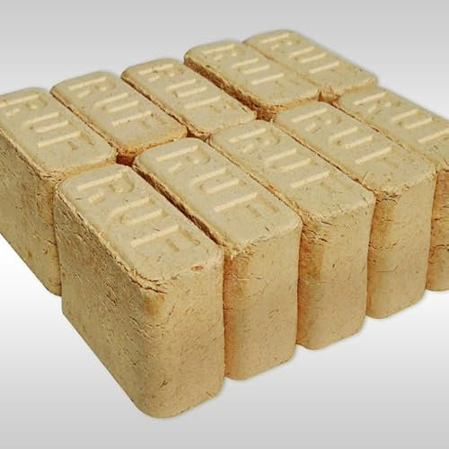Holzbrikett, RUF Hartholzbriketts 30 kg Buche/Eiche – Premium Brikett für Kamin & Ofen | Lange Brenndauer, Hoher Heizwert, Kaum Asche | Saubere & Natürliche Wärme aus Hartholz