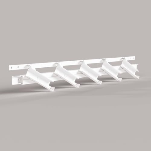 SUNDIY Kit Mécanisme pour Lames Orientables de 20 mm, Aluminium pour Pergolas, Persiennes, BSO - Installation DIY - Compatibilité lames alu et bois (BLANC RAL9010)