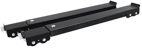 ERYUE Kraftig Utdragbar Apparatrullar Tvättmaskin Basmöbler Tvättmaskin Dolly med 24 Roller Brake Svart