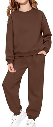 TYUSGH Tuta per bambini Set completo Ragazze Girocollo Felpe e Joggers Set Ragazzi Oversize Maglioni Pantaloni della Tuta Abbigliamento Sportivo 2 Pezzi Abiti Tuta Activewear