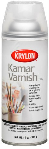 Krylon K01312 11-Ounce Kamar Varnish Aerosol Spray,Matte