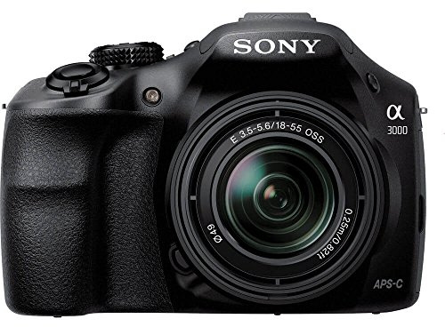 Sony Alpha a3000 ILCE-3000K 20.1 MP Mirrorless Digital Camera - Black - 18-55mm OSS Lens