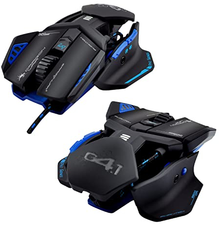 Dragon War Souris Gamer Phantom 4.1 - Filaire - Laser - 9 500 dpi - 7 Boutons - Bleue - PC