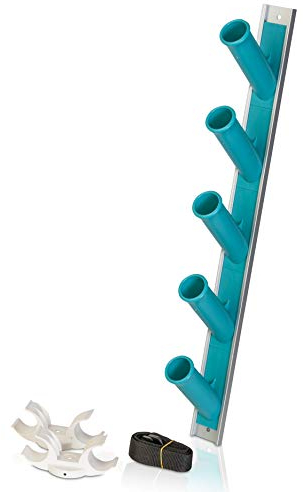 Gre BHM5 - Colgador metálico para 5 Accesorios de Limpieza. Optimiza el Espacio.