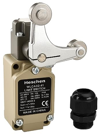 Heschen Limit Switch, WLCA32-41, 1NC + 1NO, 380V 10A, tillfällig typ, dubbel roterande rullspak