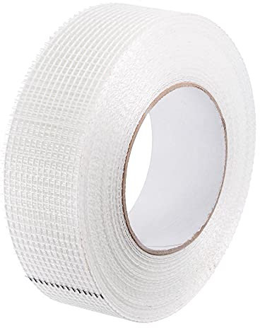 sourcing map Trockenbau Fugenband selbstklebend Glasfaser 1,8x164 Fuß Reparatur Größe 2,8mm