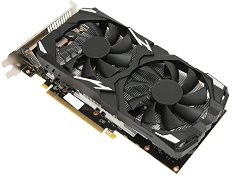 PUSOKEI PC Grafikkarte, 8 GB GDDR5 256 Bit 1284/7000 MHz PCIE 3.0 Gaming Grafikkarte, 1080P GPU Grafikkarte mit HDMI/DP/DVI Anschluss, Kühlsystem mit Zwei Lüftern (RX 580)