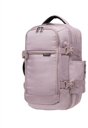 PUCCINI Easy Pack Handgepäck Rucksack 40x20x25 cm für Ryanair Reiserucksack Unter Sitzplatz Kabinentasche Flugzeug Reisetasche für Herren und Damen Multifunktionsrucksack 18L Rosa.