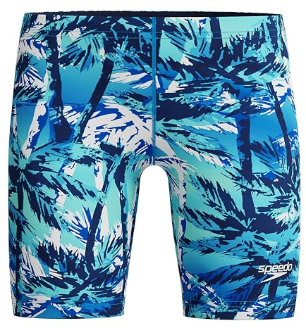 Speedo Boys Jammer Begin to Swim Solid Swim Briefs, Airy Palm, 10
