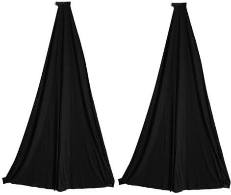 Tsudoku Universal DJ Light Speaker Stand Falda Trípode Cubierta en Tela con Material de Poliéster Extensible, 2 Piezas