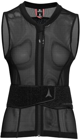 ATOMIC Live Shield AMID Lite Vest W I Damen-Protektorenweste mit AMID-Technologie für maximalen Schutz I Ergonomischer Rückenprotektor aus atmungsaktivem Mesh I Ski-Schutzweste mit Taillengurt