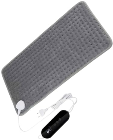 IWOWHERO Almohadilla Eléctrica Térmica Ajustable para Espalda y Pies Lavable y Ligera Protector Lumbar Multifunción para Aliviar Dolores Musculares y Calambres para Viajar y Uso Diario