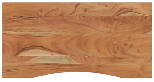 Generico Piano Scrivania 120x60x2,5cm Rettangolare Legno Massello Acacia,Mobili,Accessori per tavoli,Piani per tavoli,Marrone,15.36 kg,370173