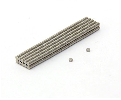 N42 Neodym - Magnet Für Kunst, Kunsthandwerk, Modellherstellung, Diy und Hobbys - 2mm Durchmesser x 1mm Dicke - 0,11kg Zug - Pack von 50