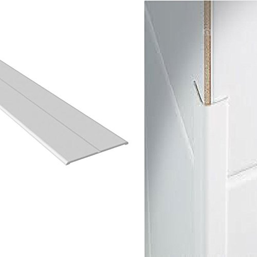 Home Smart White Plastic Flexi Angle Trim 25mm x 25mm x 2.5m Durable & Flexible Wall Protector for Windows, Doors Easy to Install Corner Frame Protection Guard for Residential & Commercial Use