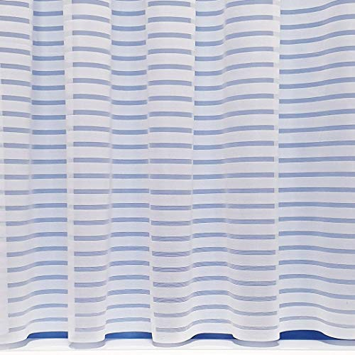 John Aird Paris Horizontal Design Net Curtain - Sold By The Metre - (Drop: 40 (102cm))