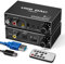 Tendak - Convertitore audio digitale da 192 KHz, USB ottico SPDIF, coassiale a analogico, stereo RCA L/R 3,5 mm, jack audio con controllo del volume, regolazione dei bassi, telecomando