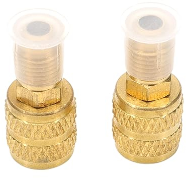 Konuooer R410A Adapter für Klimaanlage, Ladeadapter A/C, 1/4 Zoll männlich auf 5/16 Zoll weiblich, SAE-Klimaanlagen mit geteiltem System, für R410A Mini Split System, HVAC