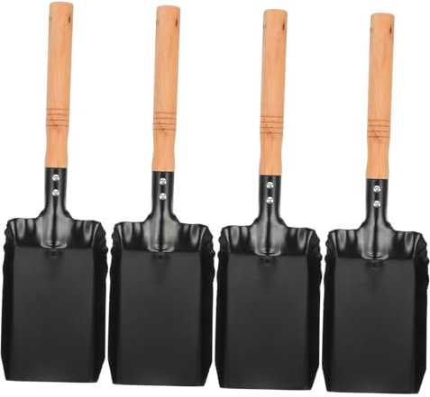 MAGICLULU Pala Para Cenizas y Jardín 4 Unidades Mango De Madera Ligera y Duradera