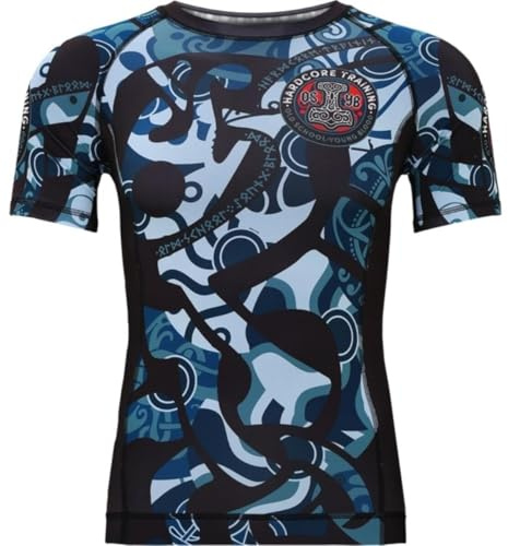 Hardcore Training Camiseta de Compresión Hombre MMA BJJ Kickboxing | Camiseta de Compresión | Hombre | MMA | BJJ | Boxeo | Grappling