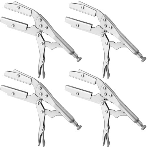 Yaocom 4 Pack 10 Radiator Hose Clamp Pliers Set Heavy Duty Pinch off Locking Pliers Universal for Automobile Radiator Pipe, Vacuum Lines, Fuel Hose